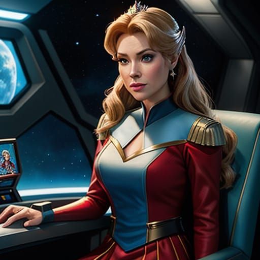 Cinderella in Star Trek Uniform, Comic Book Art