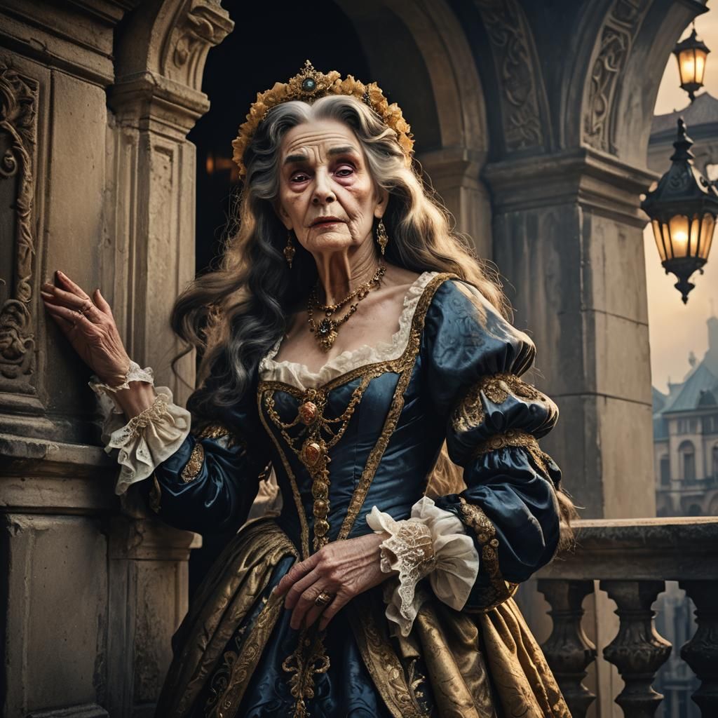 Baroque Fantasy: Transvestite Juliet on Balcony