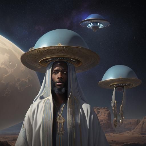 Hebrew Israelites Encounter Flying Saucers: Artstation Fanta...