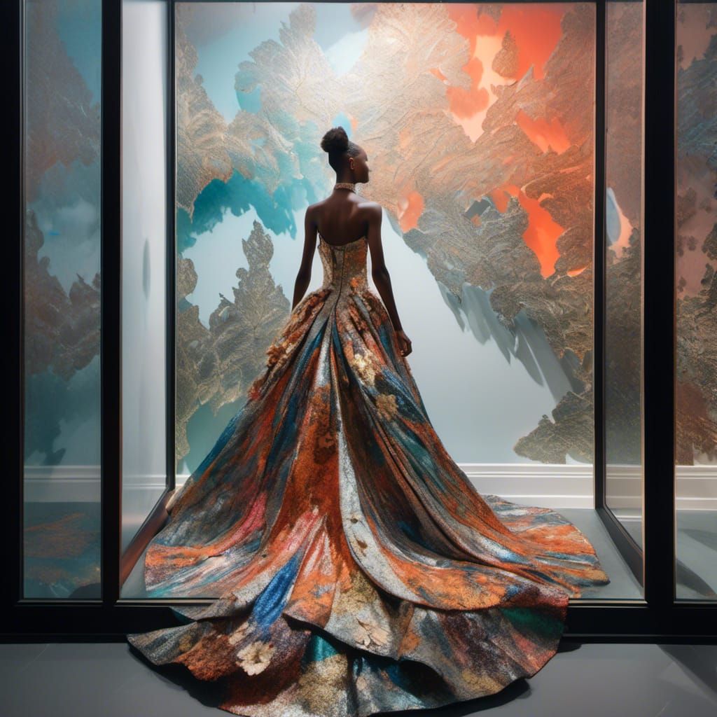 Afromodern Couture Gown in SOHO Gallery