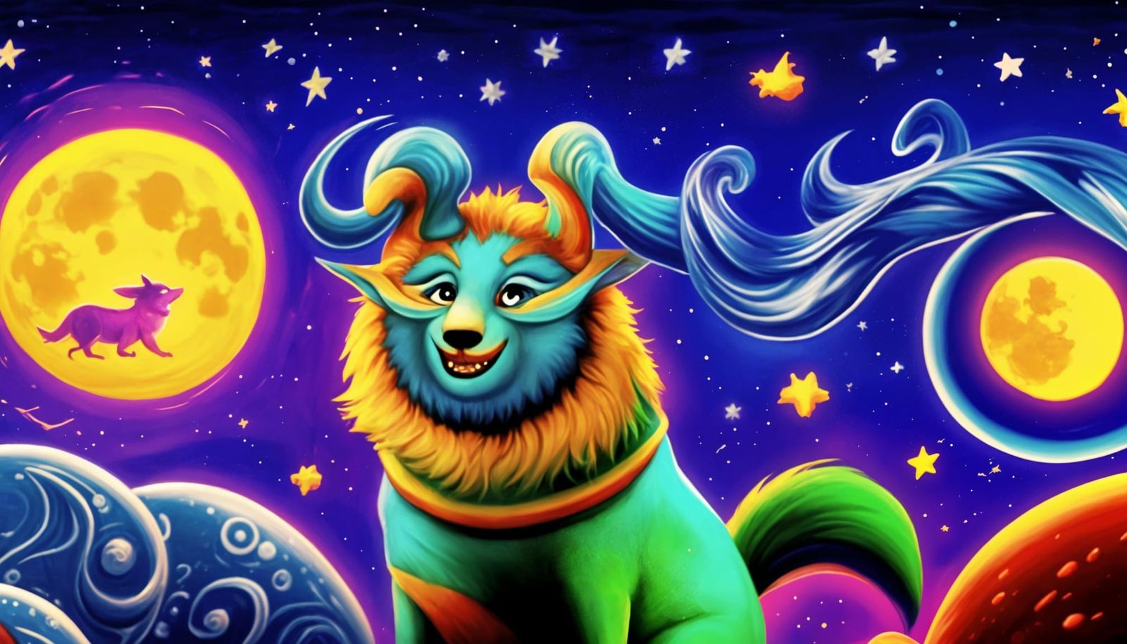 Animals, Moon, Nature, and Humor in Art