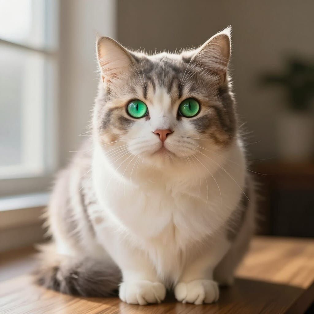 Luxurious Cat in Professional Photography Style