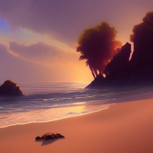 Washington Beach Concept Art in 8K