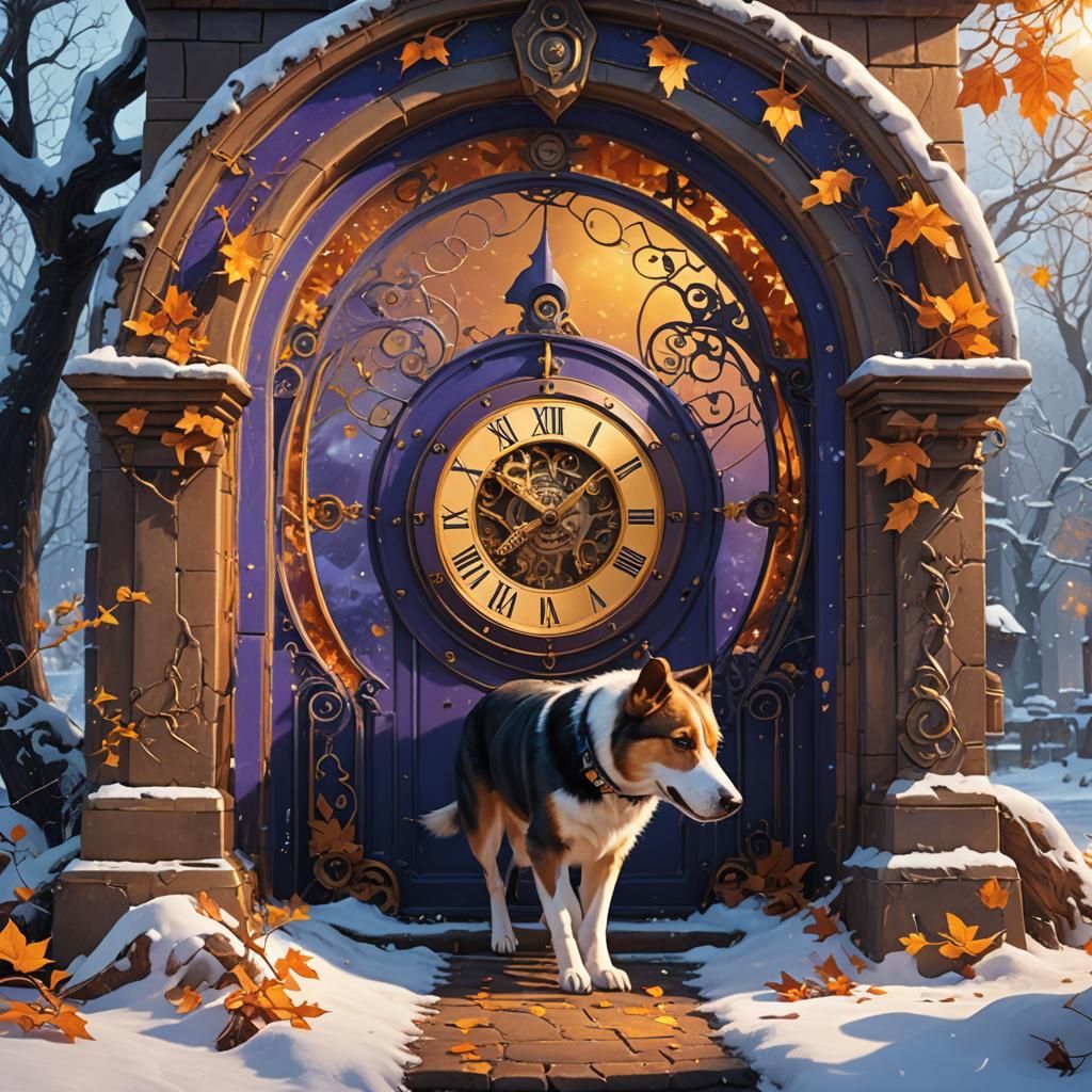 Clock Portal: Winter and Fall Fantasy