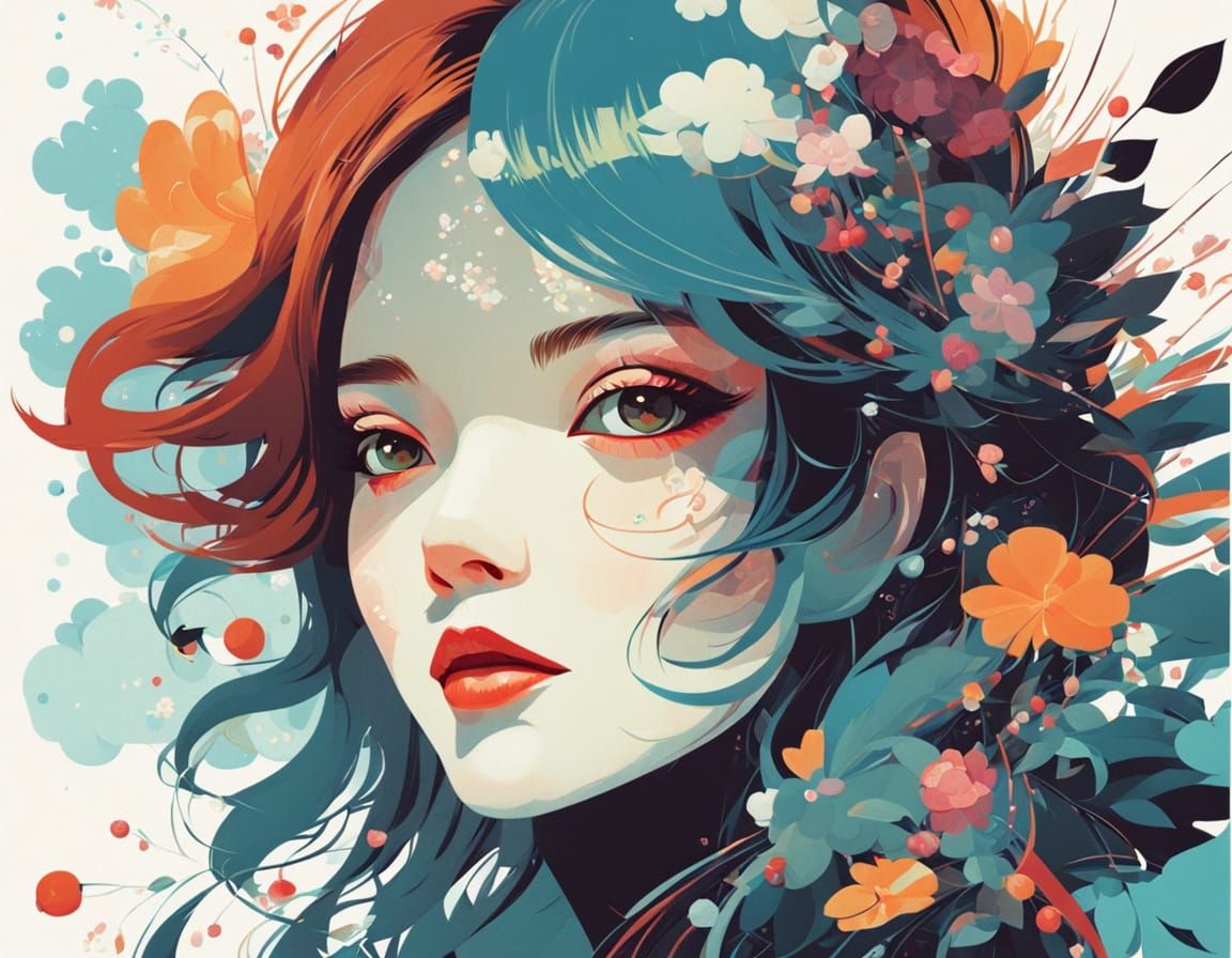 AI Generated Image Inspired by Two Artists