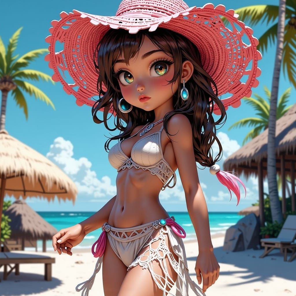 <lora:Powerful Women:1.0> ""Vibrant, curvaceous Chibi anime ...