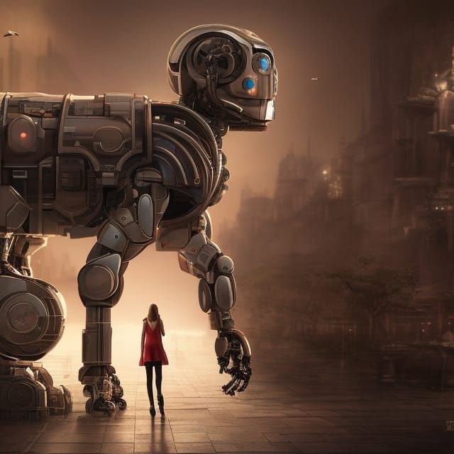 Once robots and human beings lived together in peace 3