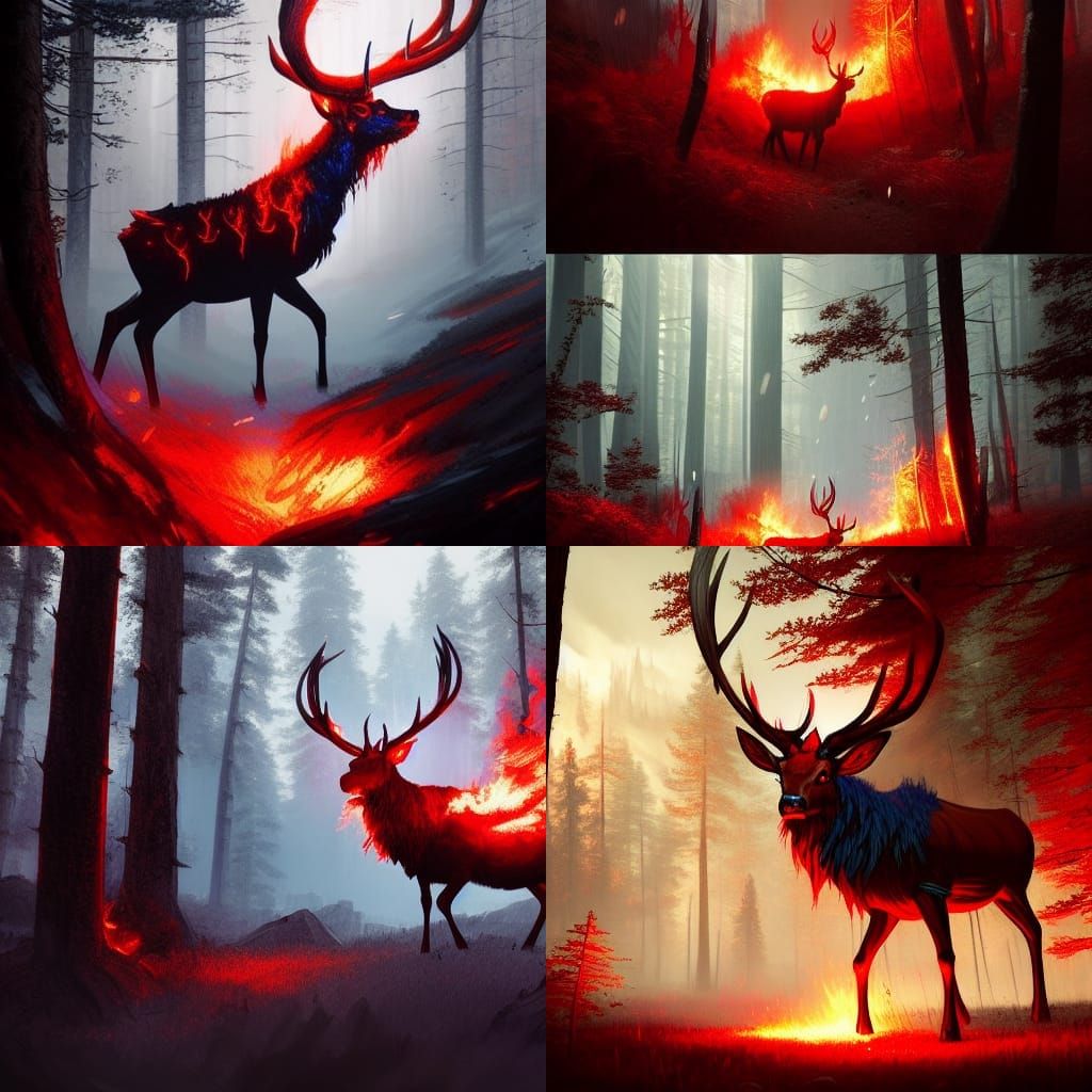 Fire Spirit Stag