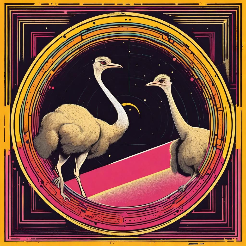 Ostriches in Space