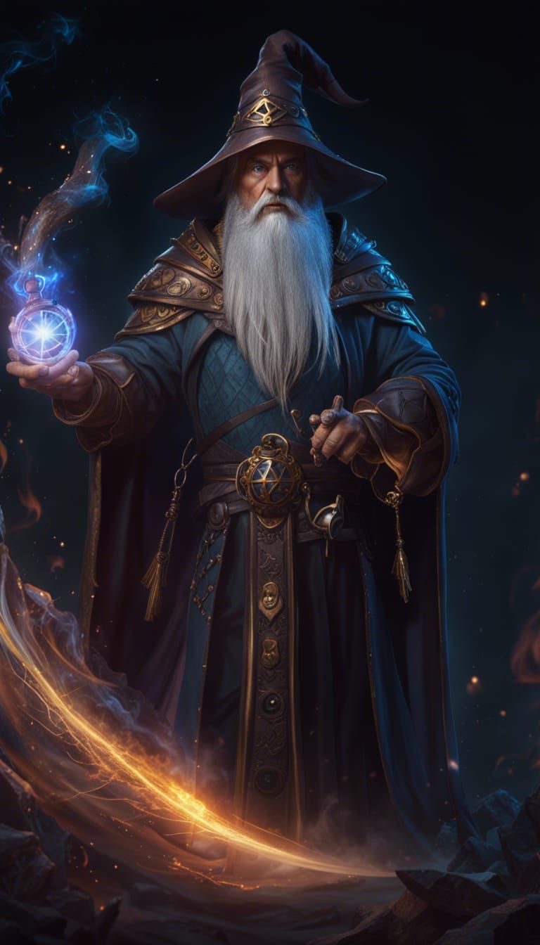 Magical Wizard in Medieval Concept Art