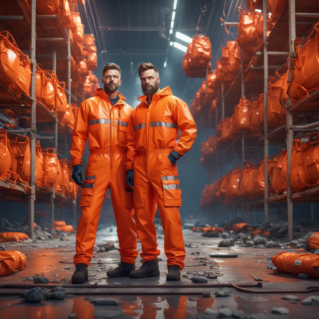 Two Handsome Workers in Love: Fantasy Concept Art