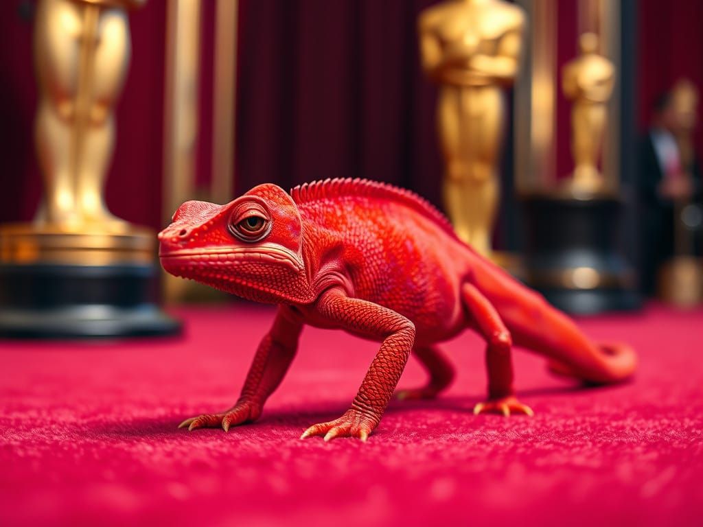 Chameleon Camouflage at the Oscars