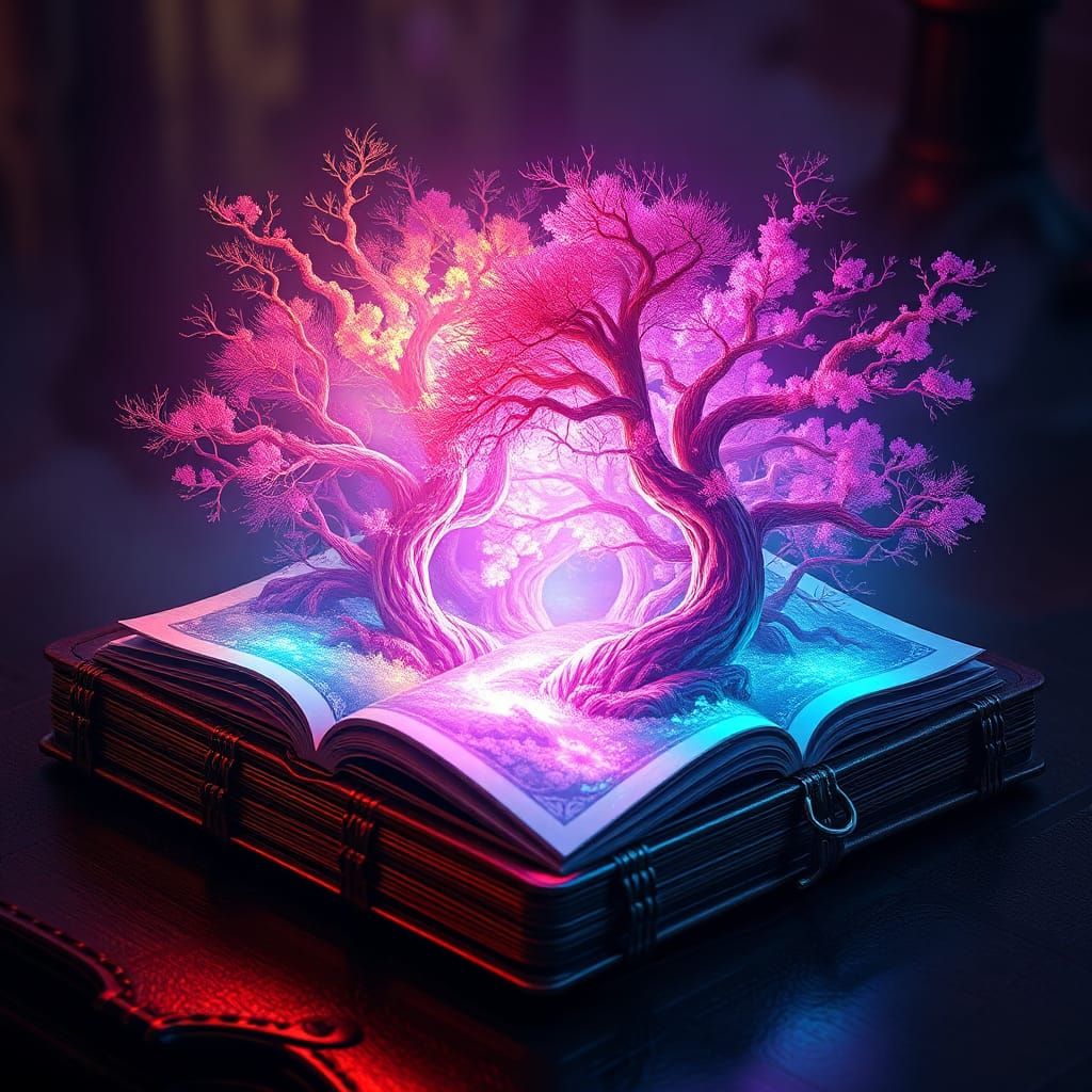 Enchanted Forest Portal in Spectral 3D Realm