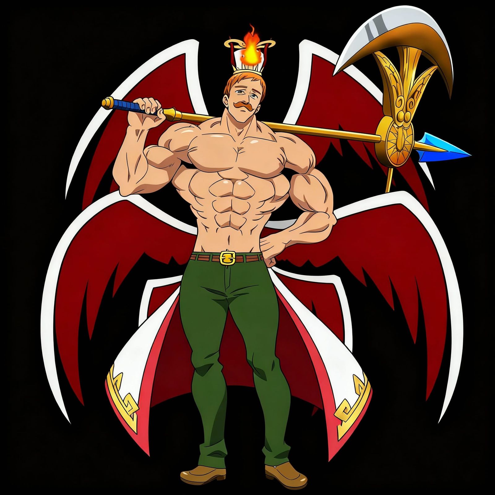 Anime Character Mashup in Vibrant Style