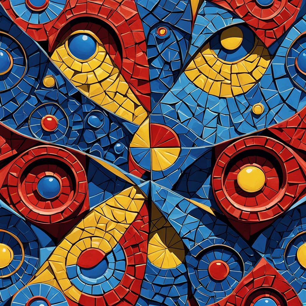 Créez une composition visuelle fascinante où motifs complexes qui ressemblent à une fleurs, s'entremêlent à des illusion...