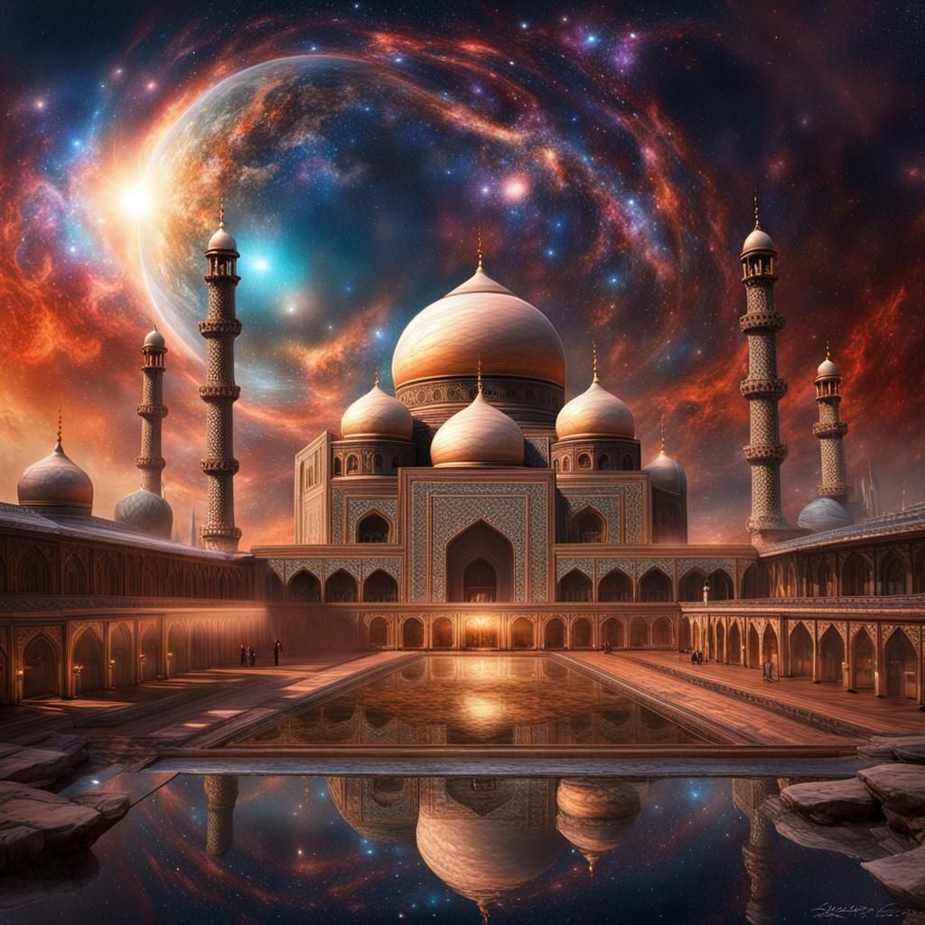 Vibrant Universe Declares Unity: Detailed Matte Painting