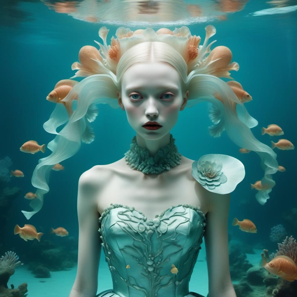 Surreal Underwater Wedding in Avant-Garde Style