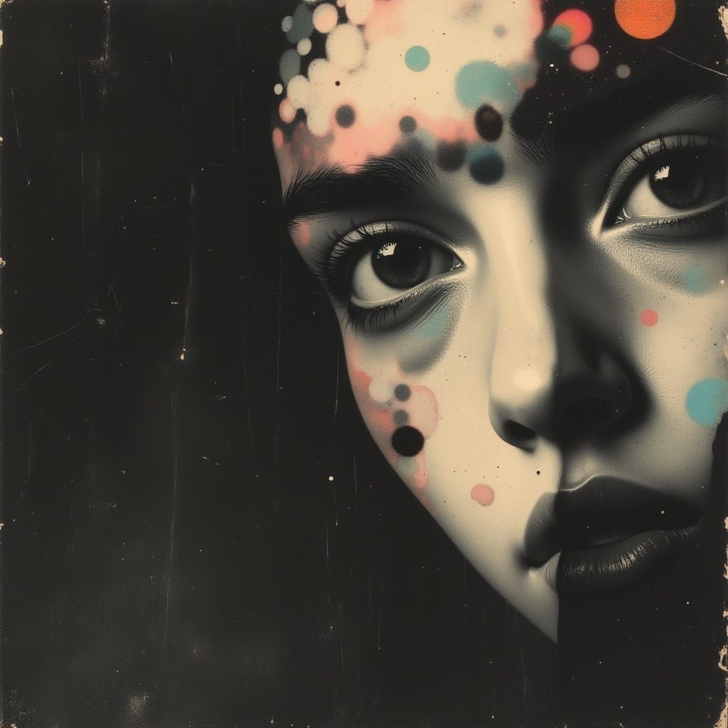 Psychedelic Disco Ball Illuminates a Mysterious Scene