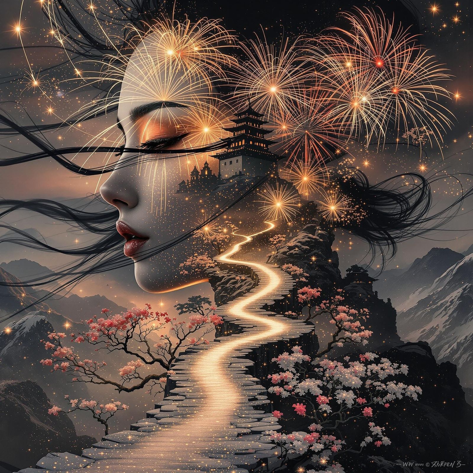 @Lucyalia - Only love can make it rain. The way the Sky is kissed by the stars.