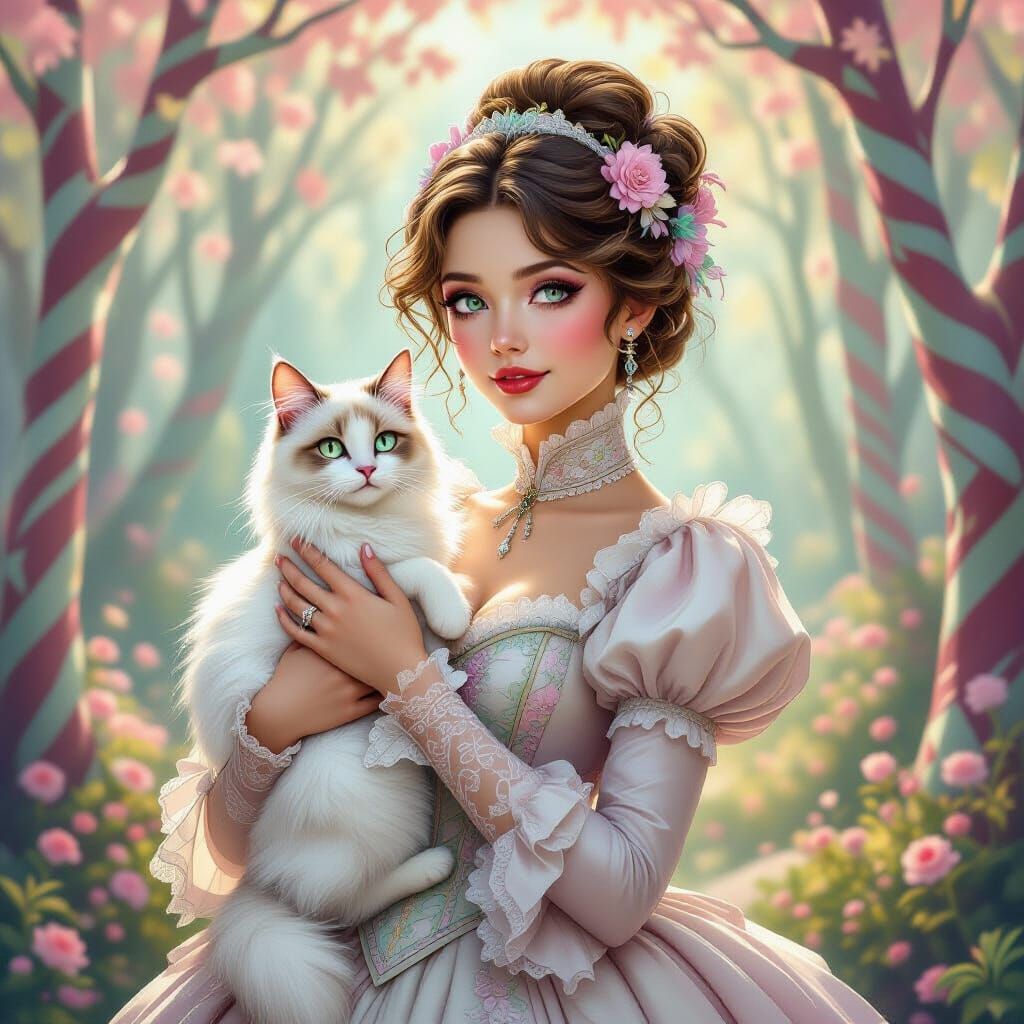 Fantasy Watercolor Portrait.