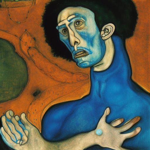 Crocodile Blues Singer in Cabaret: Biopunk Art