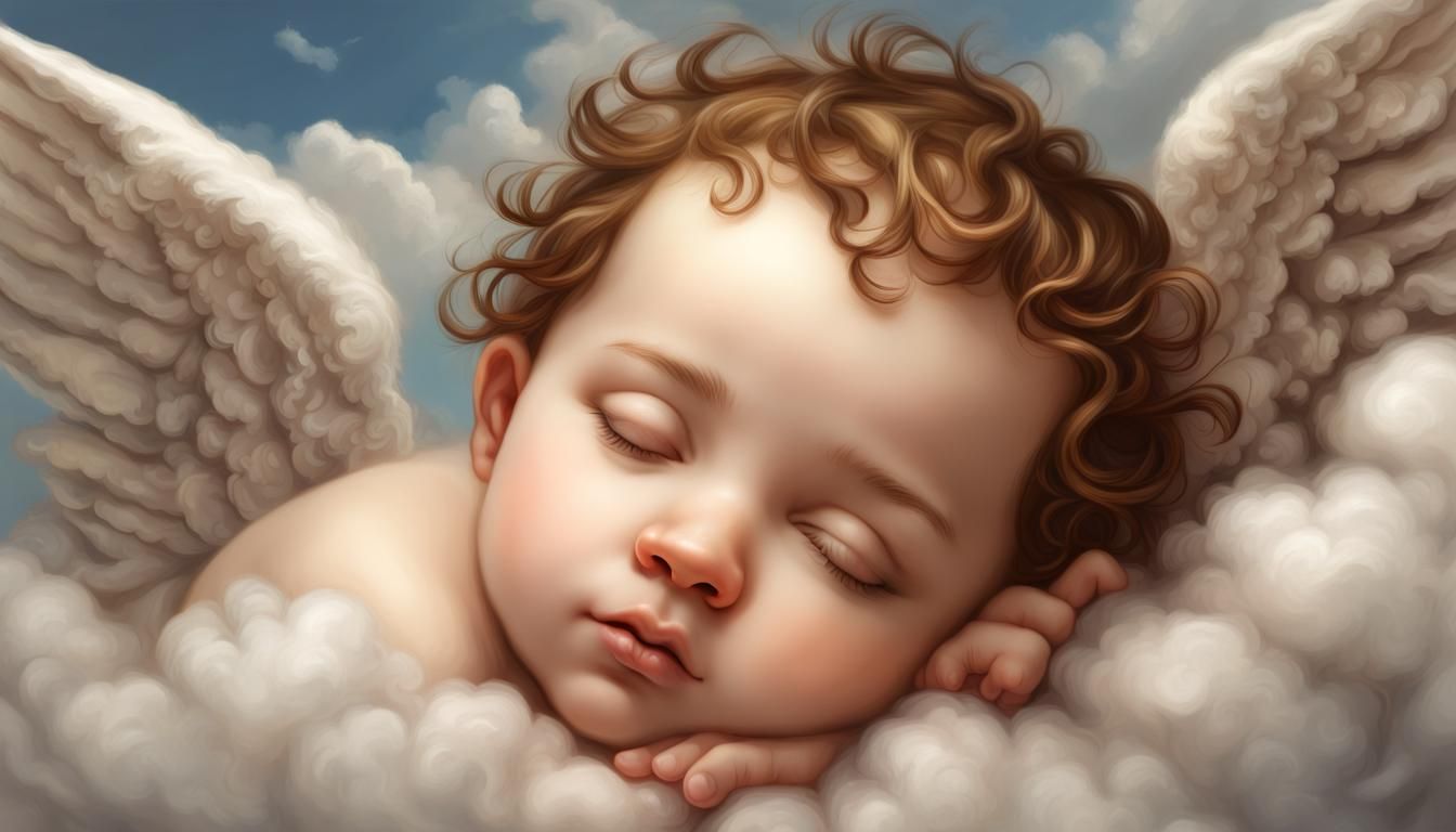 BABY CHERUBS SLEEPING 8