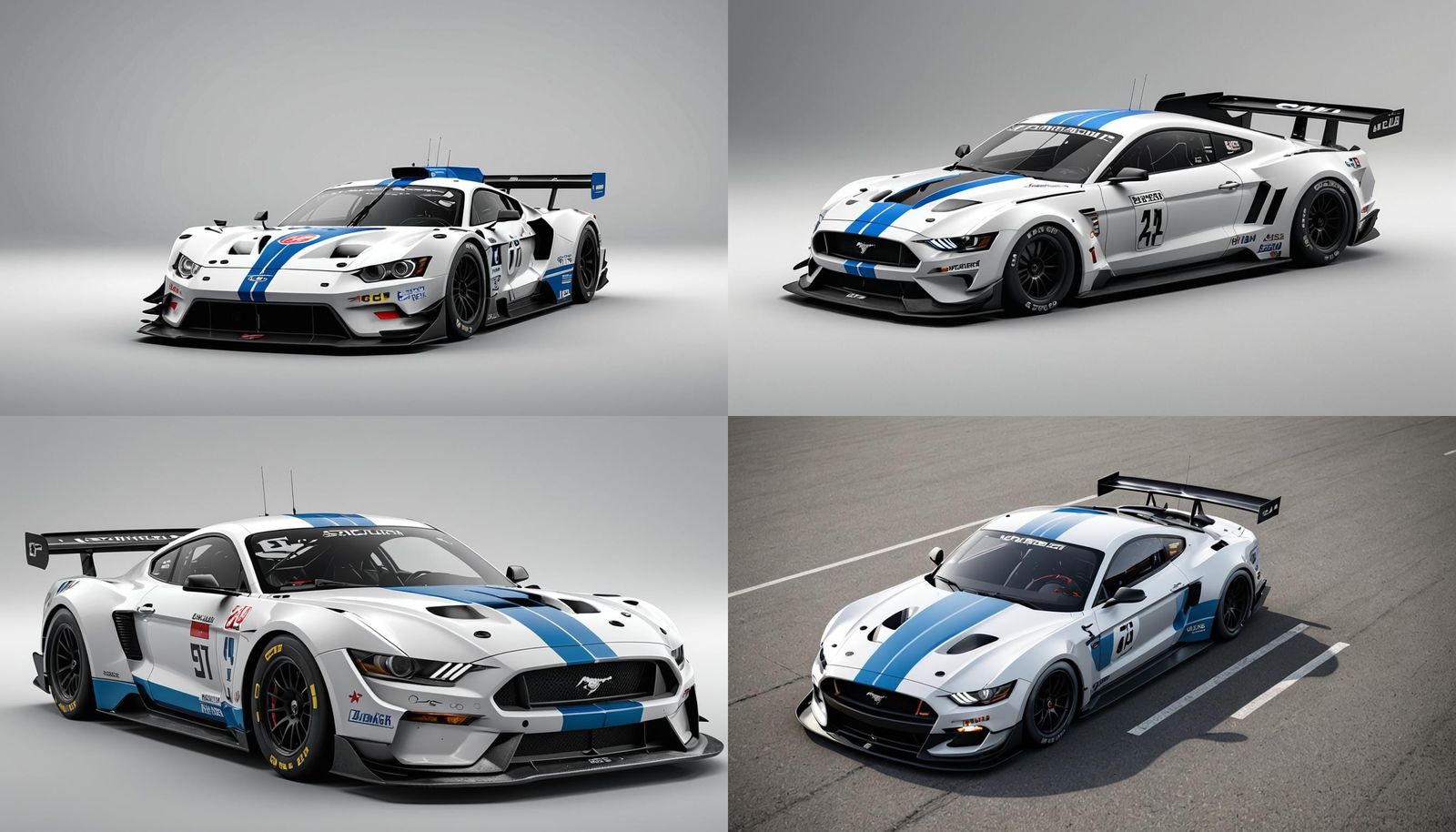 Ford Mustang GT40-R LeMans Prototype Race Car