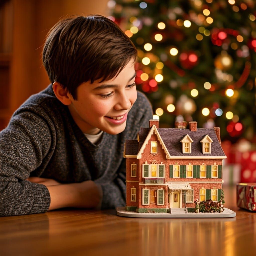 Teenager Admires Whimsical Nursing Home Toy Under Christmas ...