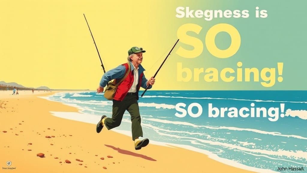 Vintage Travel Poster: Jolly Fisherman at Skegness