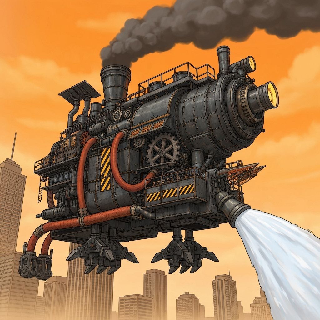 Giant Hero Battles Smoke Cloud