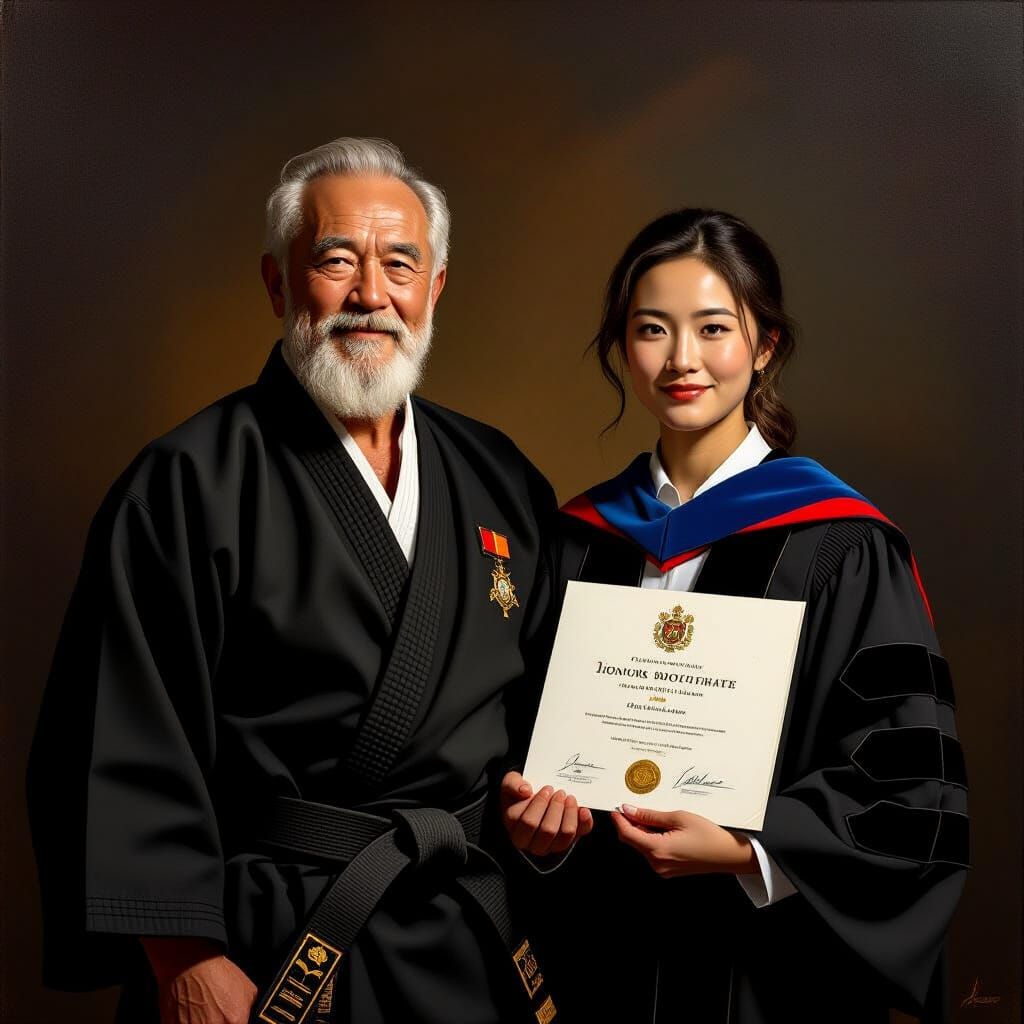 Judo Master and Scientist Display Academic Achievements