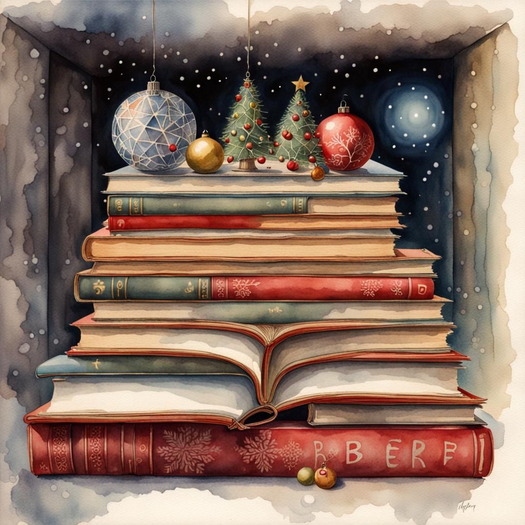 Surreal Watercolour Christmas Books: Detailed Photographic S...
