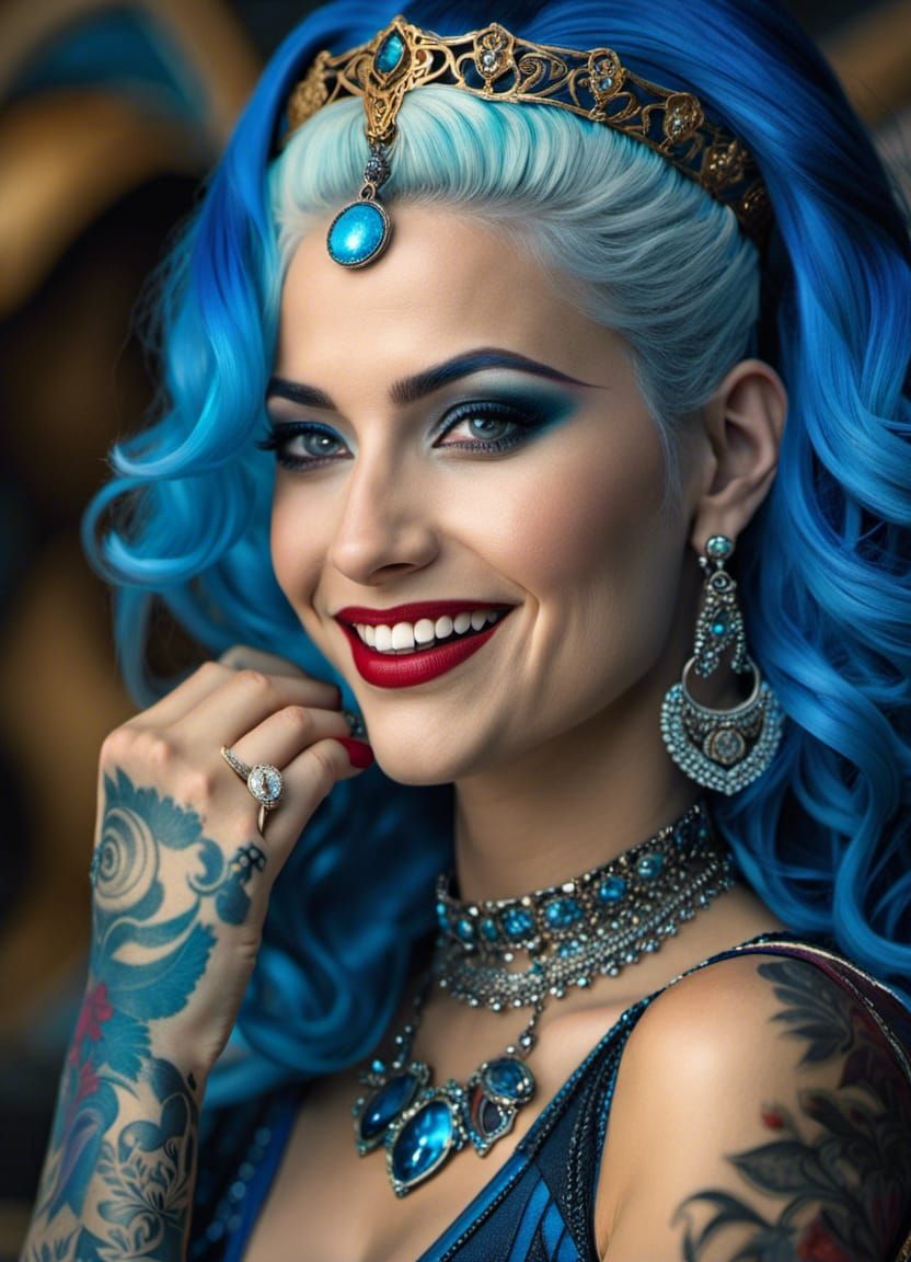 Galaxy Goddess as Harley Quinn Portrait