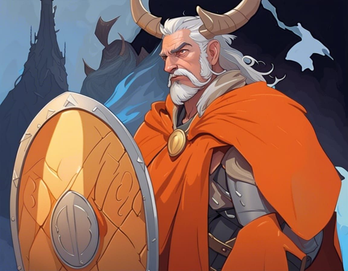 Mogr the Varl Warrior: Detailed Digital Portrait