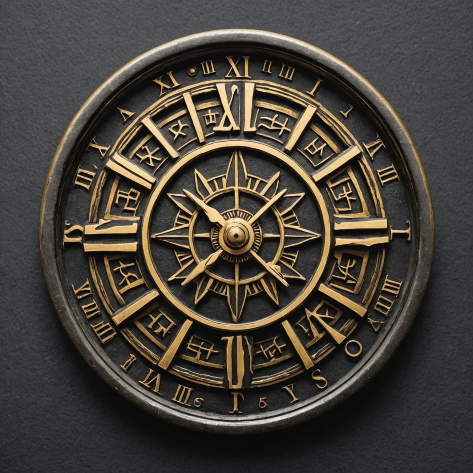 Abstract AI-Generated Image with Random Characters