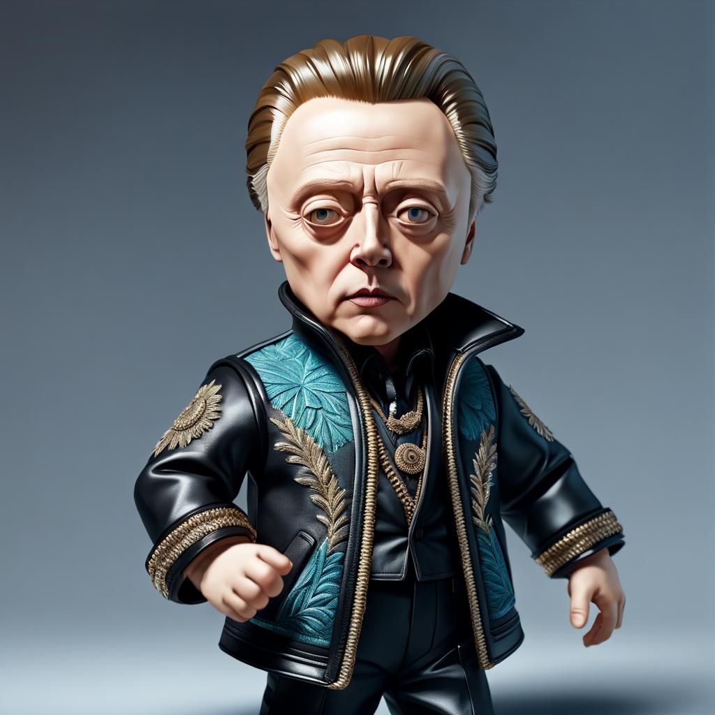 Hyperrealistic Baby Christopher Walken in Cinematic Lighting