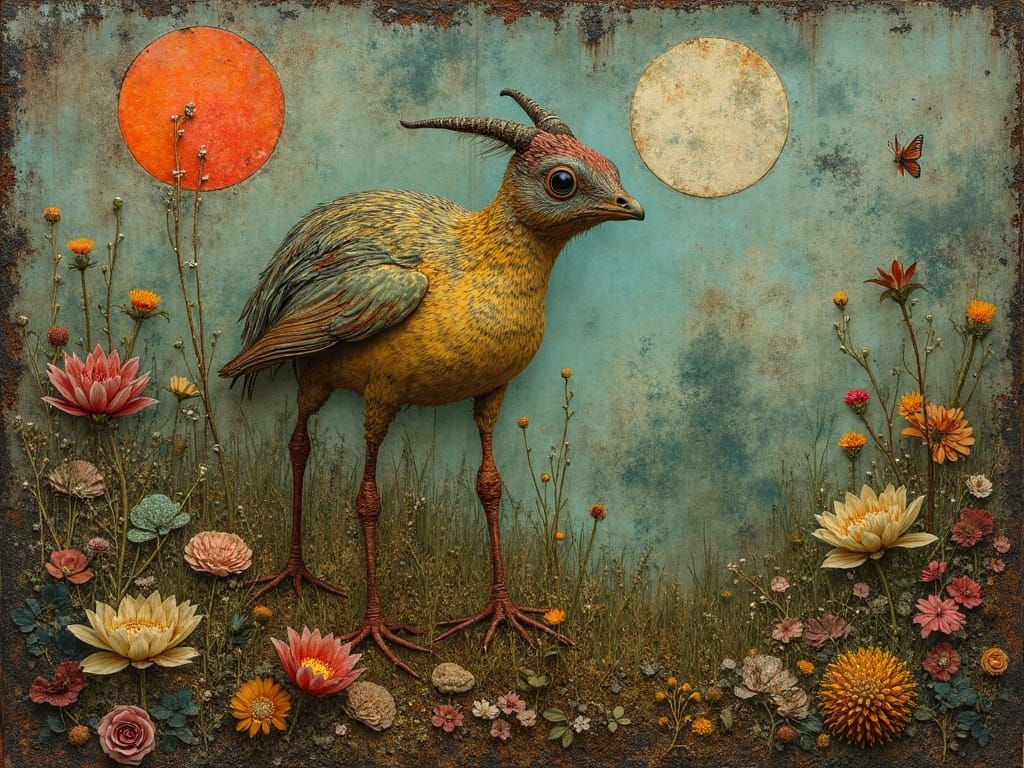 B is a B Filled with Otherworldly Life Charred and Rusty Row...