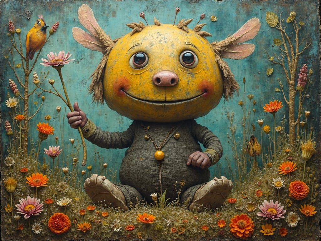 B is a B Filled with Otherworldly Life Charred and Rusty Row...