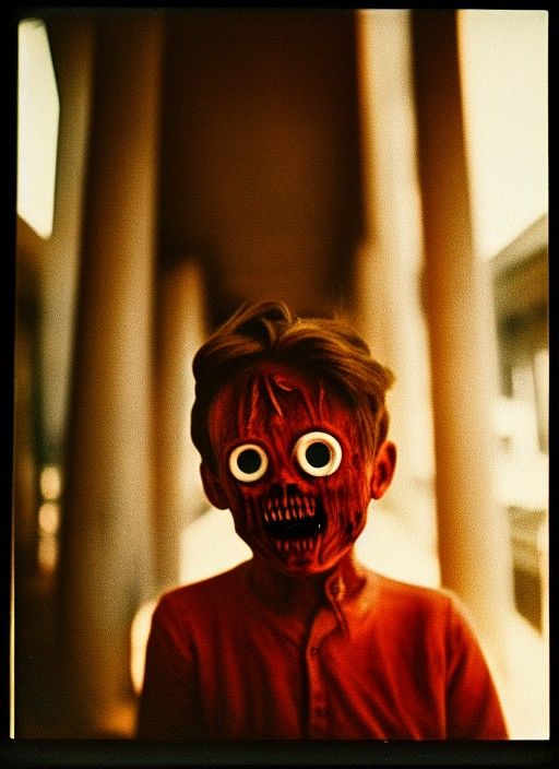 Scary Vintage Found Footage Photograph in 8K