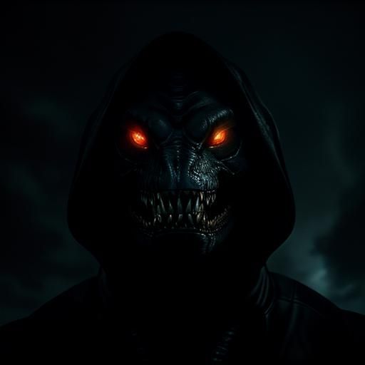 Gargantuan Moray Eel Stares from Abyssal Depths