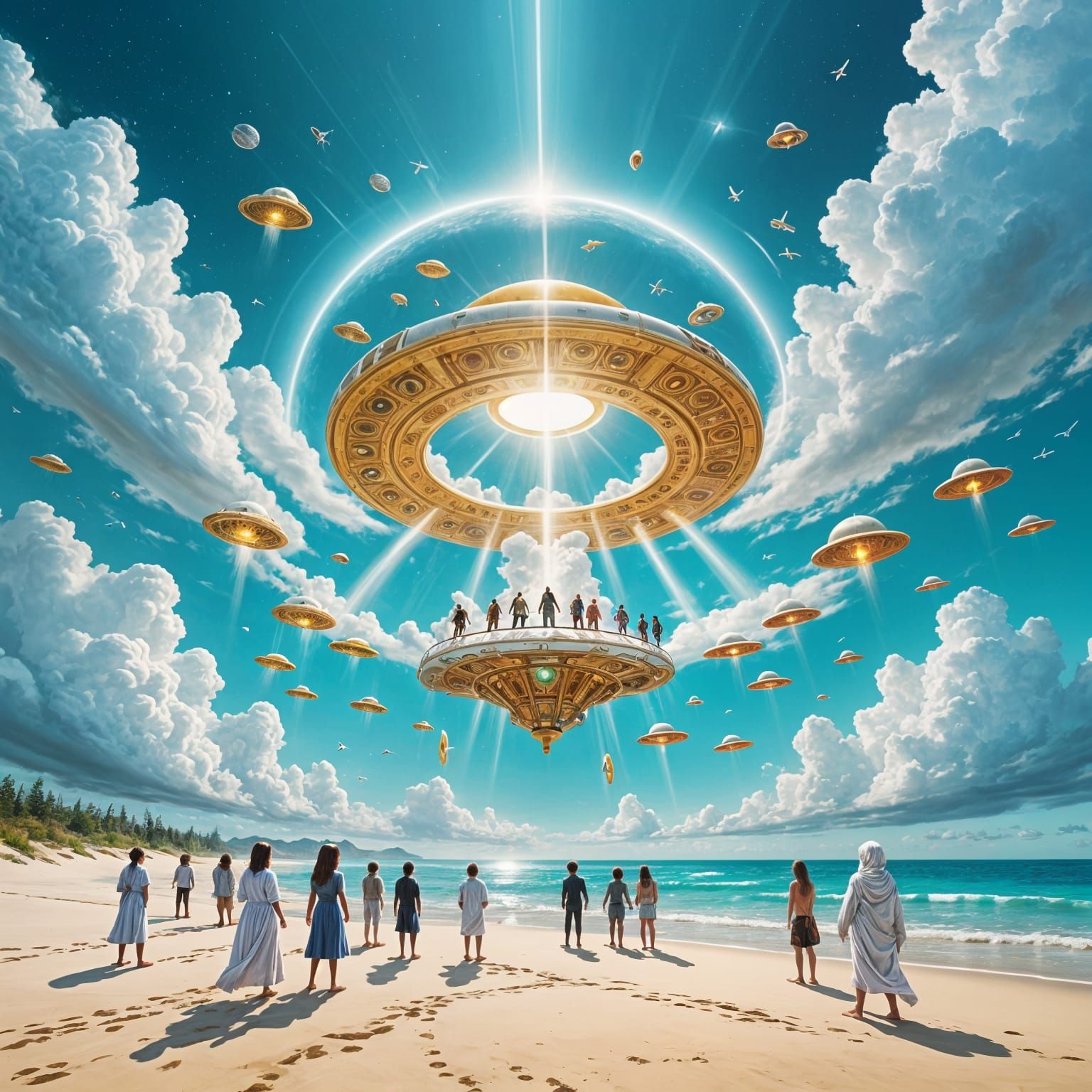 Alien Encounters in a Futuristic Utopia