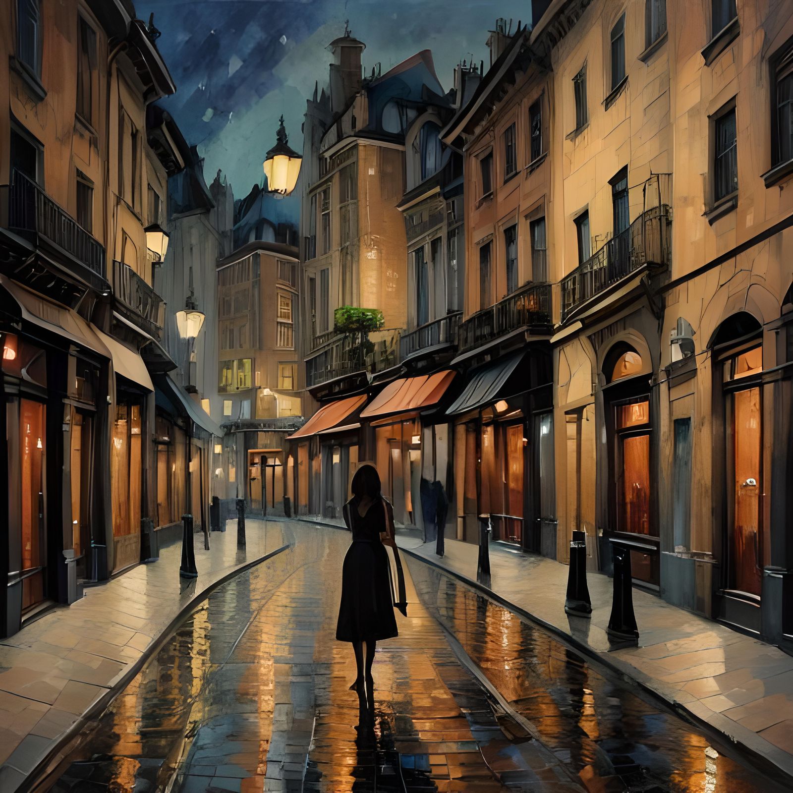 Woman at Coffee Shop in High Resolution