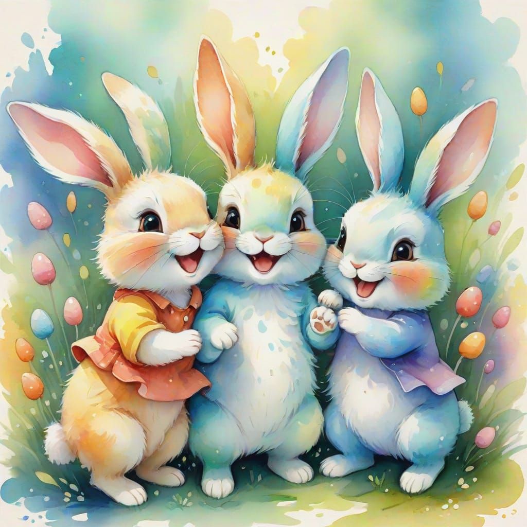 Laughing bunnies