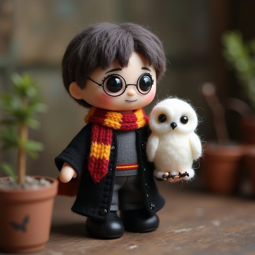 Harry Potter felt figurine