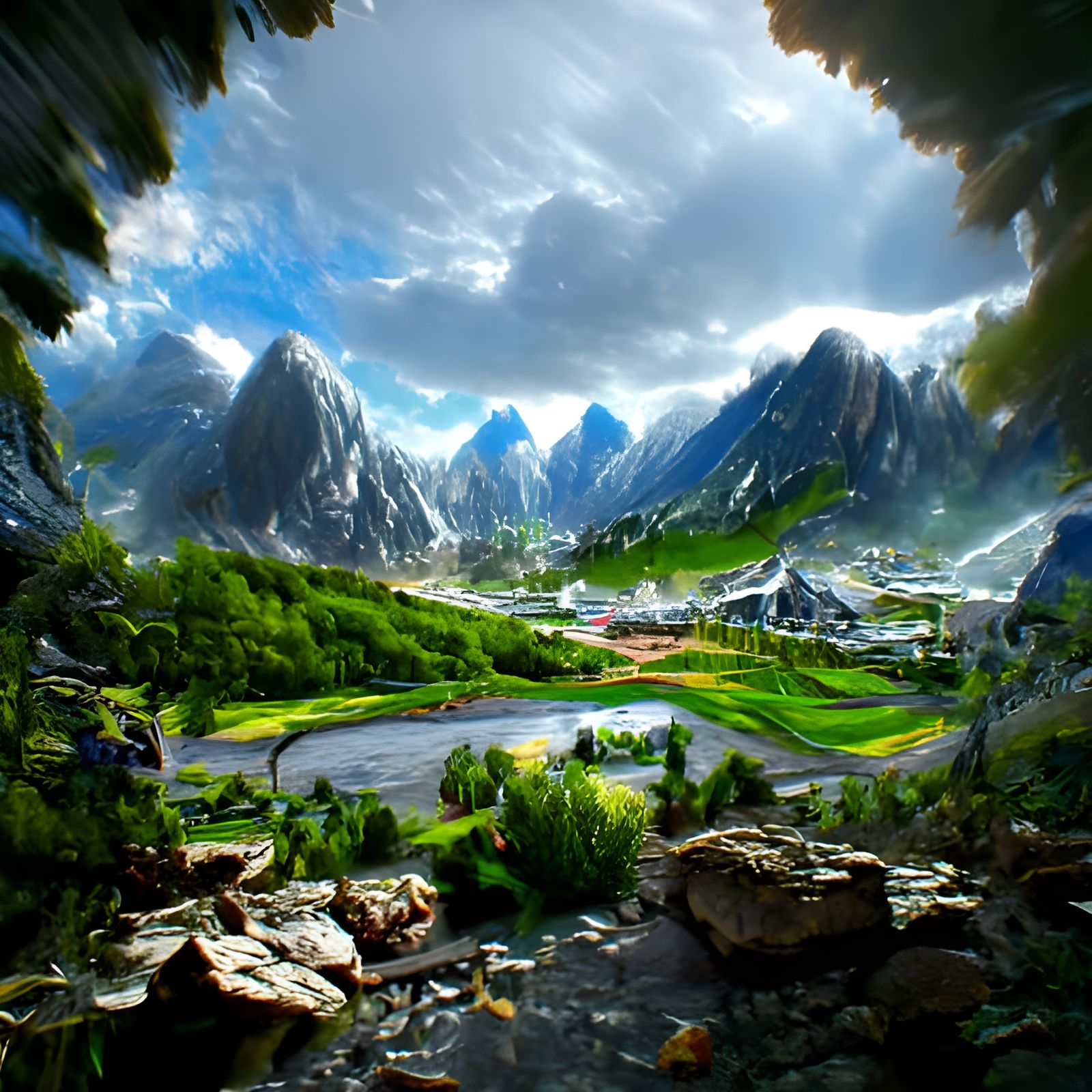 First gaze upon the new town