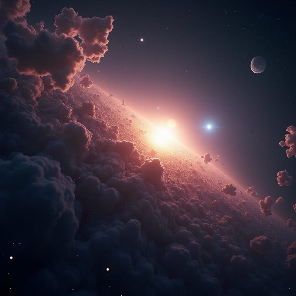 Hyperdetailed Sci-Fi Panorama of Deep Space