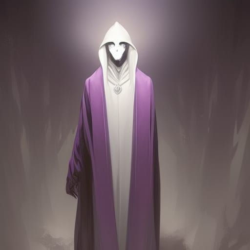 Gaster in Purple Robe: Ethereal Concept Art