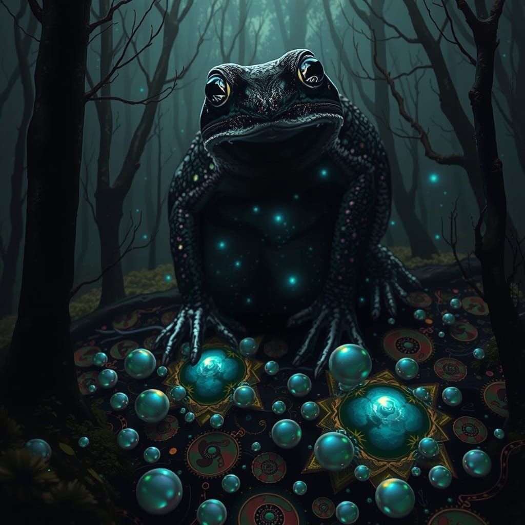 Surreal Fusion of Frog and Rabbit in Dreamlike Harmony