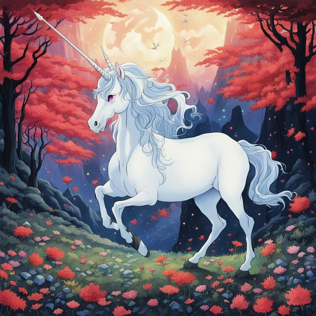 Majestic Unicorn Portrait