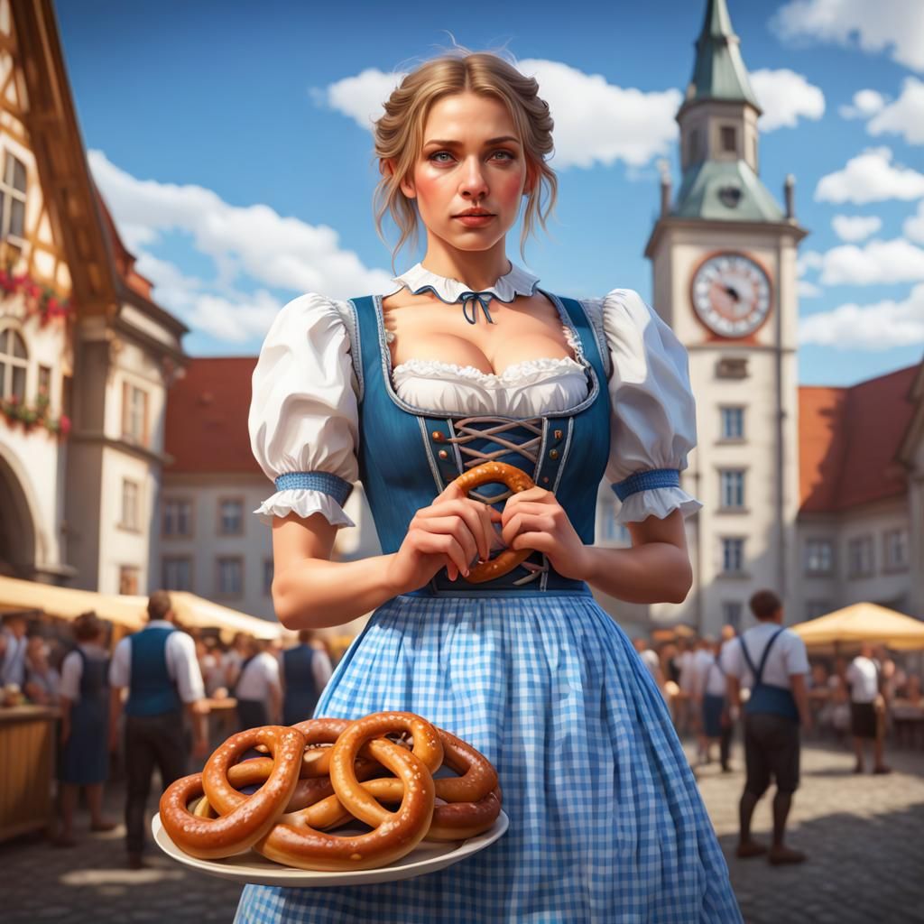 Oktoberfest Portrait in Hyperdetailed Style